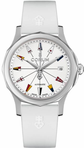 Corum Admiral Legend 38 White Dial Replica watch 082.200.20/0379 AA12